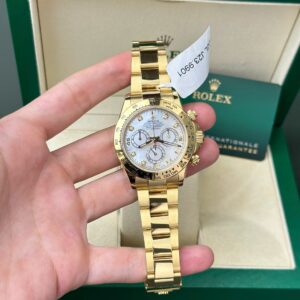 Rolex Daytona 116508 YG Plated MOP Dial CZ Diamonds 40mm Oyster Super Clone
