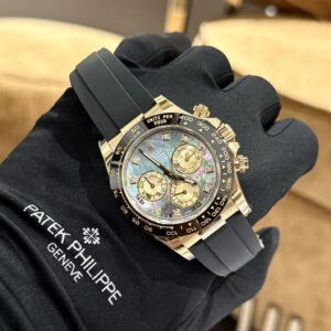 Alternative view of Rolex Daytona YG Plated Dark MOP Dial With Diamonds 40mm Oyster Super Clone