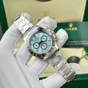 Rolex Daytona 126506 904L Steel Ice Blue Dial CZ Diamonds 40mm Oyster Super Clone