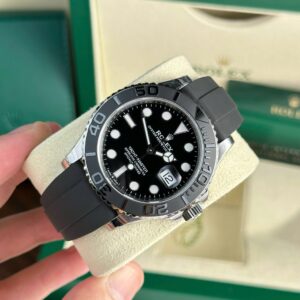 Rolex Yacht-Master 226659 904L Steel Black Dial 42mm Oysterflex Super Clone