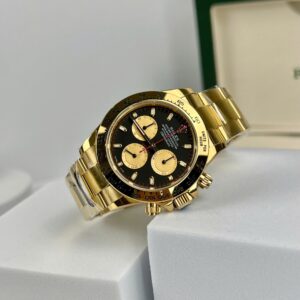 Rolex Daytona YG Plated Black Dial 40mm Oyster Super Clone