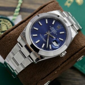 Alternative view of Rolex Datejust 126300 904L Steel Blue Dial 41mm Oyster Super Clone