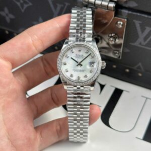 Rolex Datejust 316L Steel MOP Dial Bezel Diamonds 31mm Jub THBF Replica
