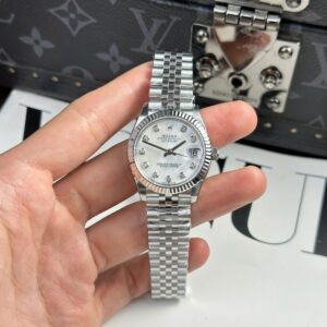 Rolex Datejust 316L Steel MOP Dial CZ Diamonds 31mm Jub THBF Replica
