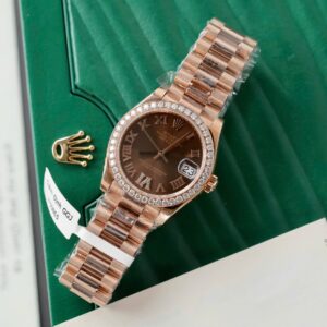 Rolex Datejust 278285rbr-0016 RG Plated Chocolate Dial With Diamonds 31mm Super Clone