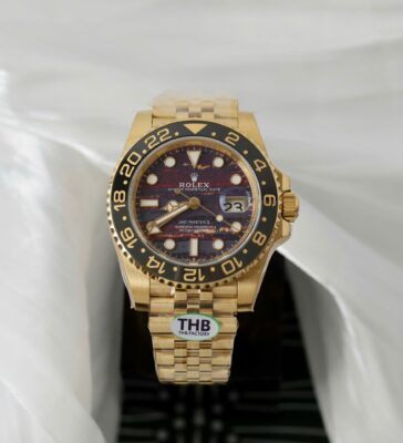 Rolex GMT-Master II 126718GRNR YG Plated Tiger Iron Dial 40mm Jub Super Clone