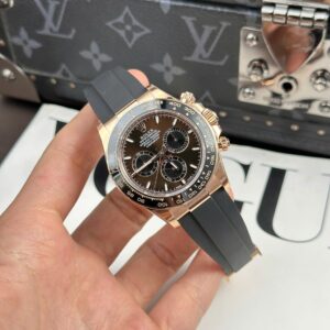 Alternative view of Rolex Daytona 126515 RG Plated Chocolate Dial 40mm Oysterflex Super Clone