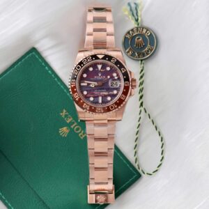 Rolex GMT-Master II 126715CHNR RG Plated Tiger Iron Dial 40mm Oyster Super Clone