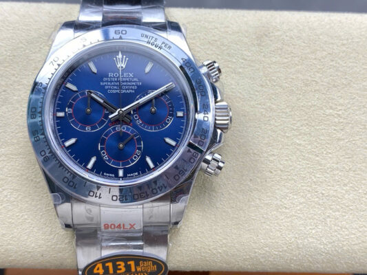 Alternative view of Rolex Daytona 126509 904L Steel Blue Dial 40mm Oyster Super Clone