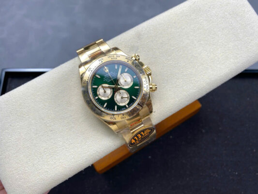 Rolex Daytona 126508 YG Plated Green Dial 40mm Oyster Super Clone