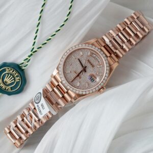 Rolex Day-Date RG Plated Diamond Dial 36mm Super Clone