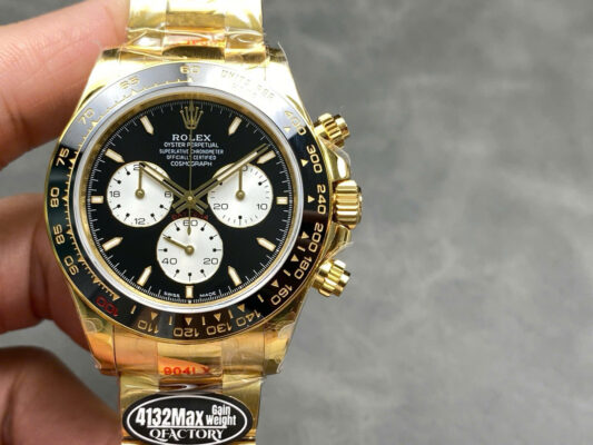 Alternative view of Rolex Daytona 126528LN Le Mans 100th Year YG Plated Black Dial 40mm Oyster Super Clone