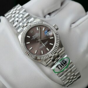 Alternative view of Rolex Datejust 316L Steel Chocolate Dial 31mm Jub THBF Replica