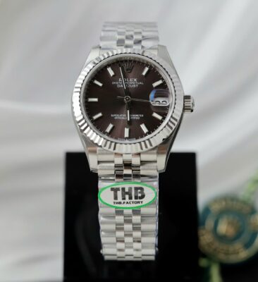 Rolex Datejust 316L Steel Chocolate Dial 31mm Jub THBF Replica