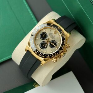 Alternative view of Rolex Daytona 126518 YG Plated Champagne Dial 40mm Oysterflex Super Clone