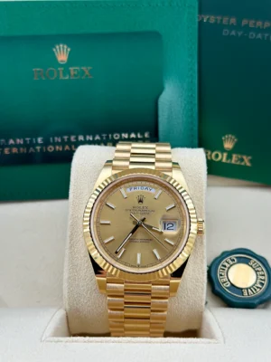 Rolex Day-Date 228238 YG Plated Champagne Dial 40mm Super Clone