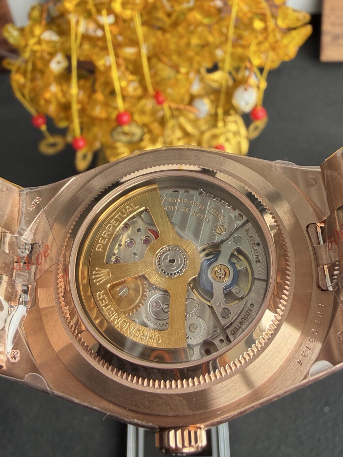 Rolex Land-Dweller 127335 Rose Gold White Honeycomb-Motif Dial 40mm Super Clone - Image 5