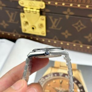 Alternative view of Rolex Land-Dweller 127236 Ice-Blue Honeycomb-Motif Dial 36mm Replica
