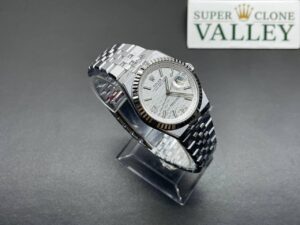 Rolex Land-Dweller 127334 White Honeycomb-Motif Dial 40mm Replica - Super Clone Valley detail view 2
