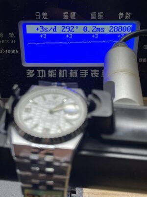 Rolex Land-Dweller 127334 White Honeycomb-Motif Dial 40mm Replica - Super Clone Valley detail view 4
